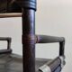 Vintage Safari Regiestühle X-Chair von McGuire, 50er Jahre, 4er Set