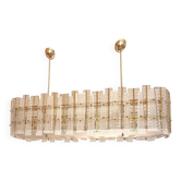 Chandelier en verre de Murano doré tropical moderne italien de luxe par Simoeng