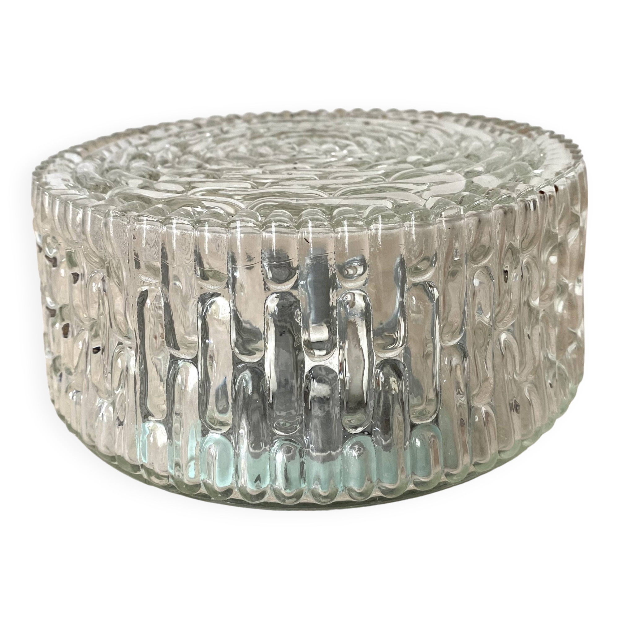 Vintage round glass ceiling light