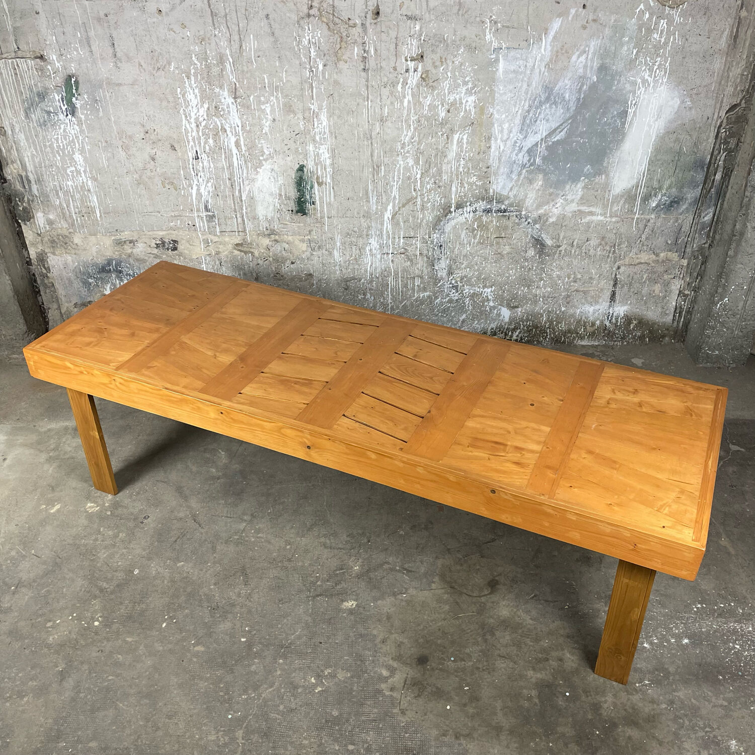 Solid pine farmhouse table 90 years