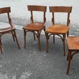 Lot de 4 chaises bistrot vintage