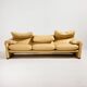 Maralunga leather set by Vico Magistretti for Cassina, Set of 3