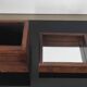 Vintage pocket trays in rosewood and brass – style A