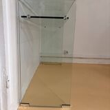 Console/bureau en verre trempé