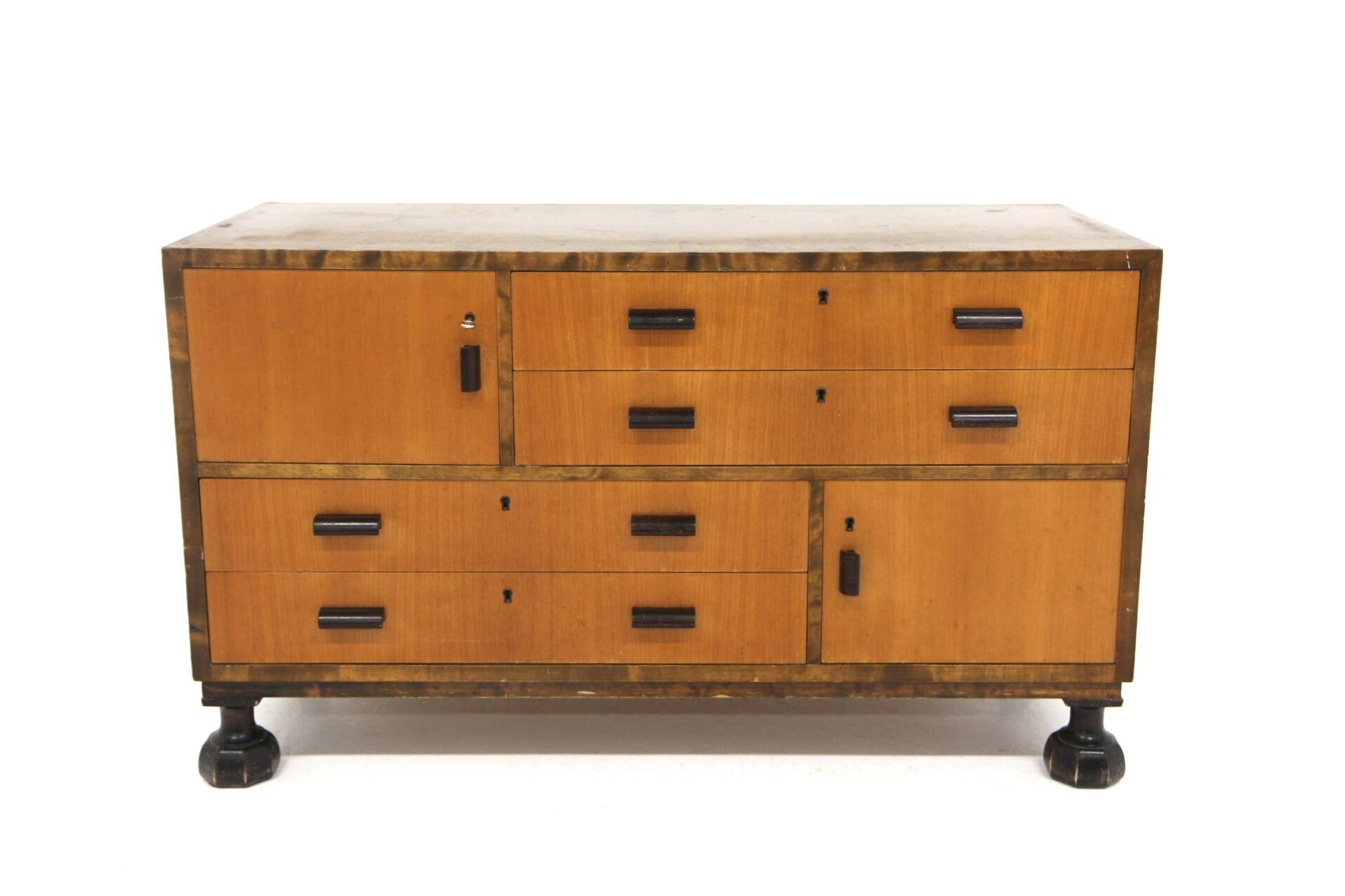 Commode  scandinave en bouleau, Axel Larsson, Bodafors, Suède, 1960