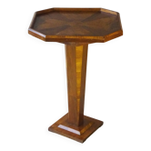 Side table with removable polygonal top, Art Deco, inlaid 1925