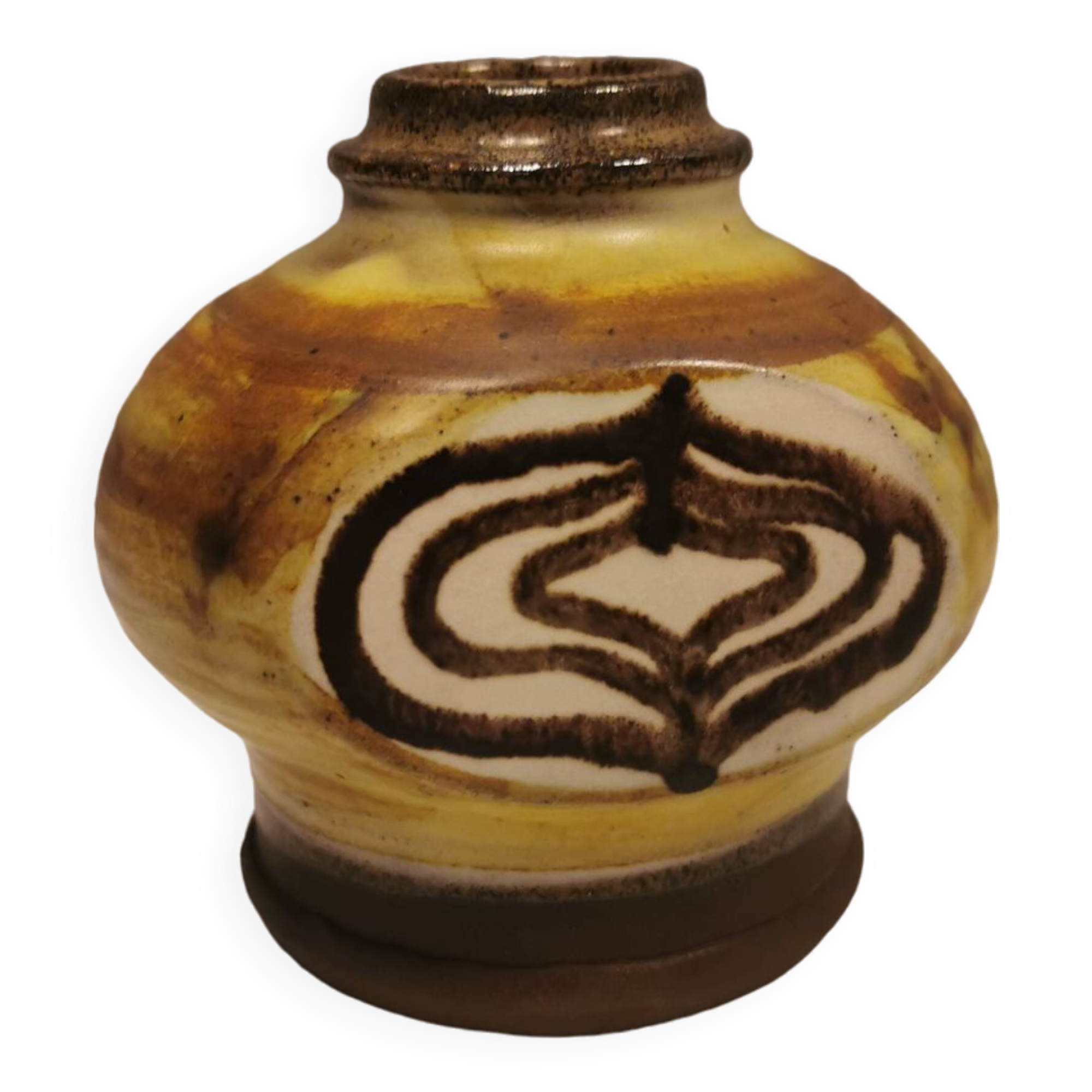 Small, beautiful vase in stoneware. Danish from the 1960s and made by Inge Lise Eder.