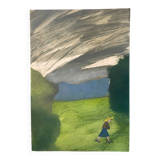 Painting of a woman walking 20th century