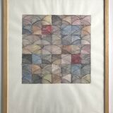 Contemporary school: mixed technique on paper, Untitled (shell), circa 2021