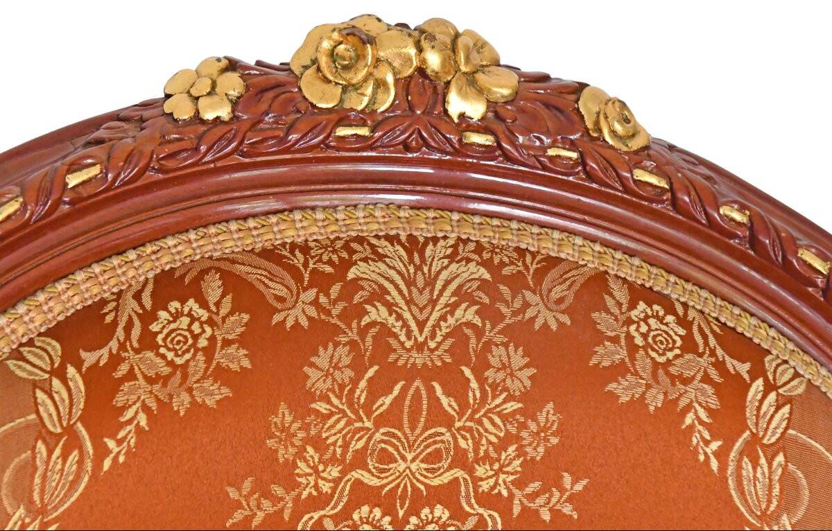 Suite de 3 fauteuils cabriolet de style Louis XVI