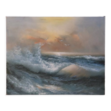 Oil on canvas sea