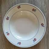 5 antique Gien Micheline soup plates
