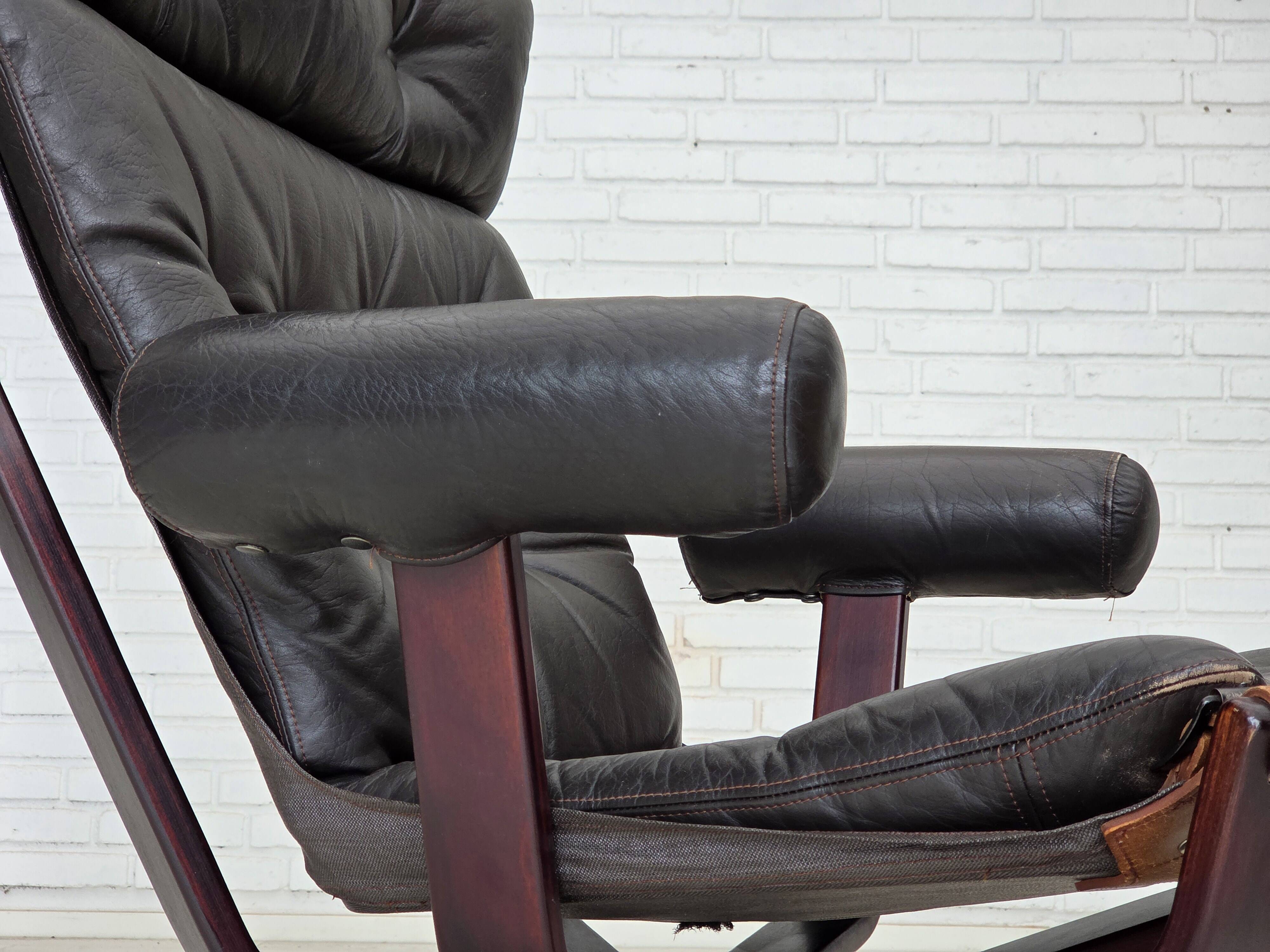 1970s, Norwegian design by Sigurd Ressel, lounge chair model "Falcon".