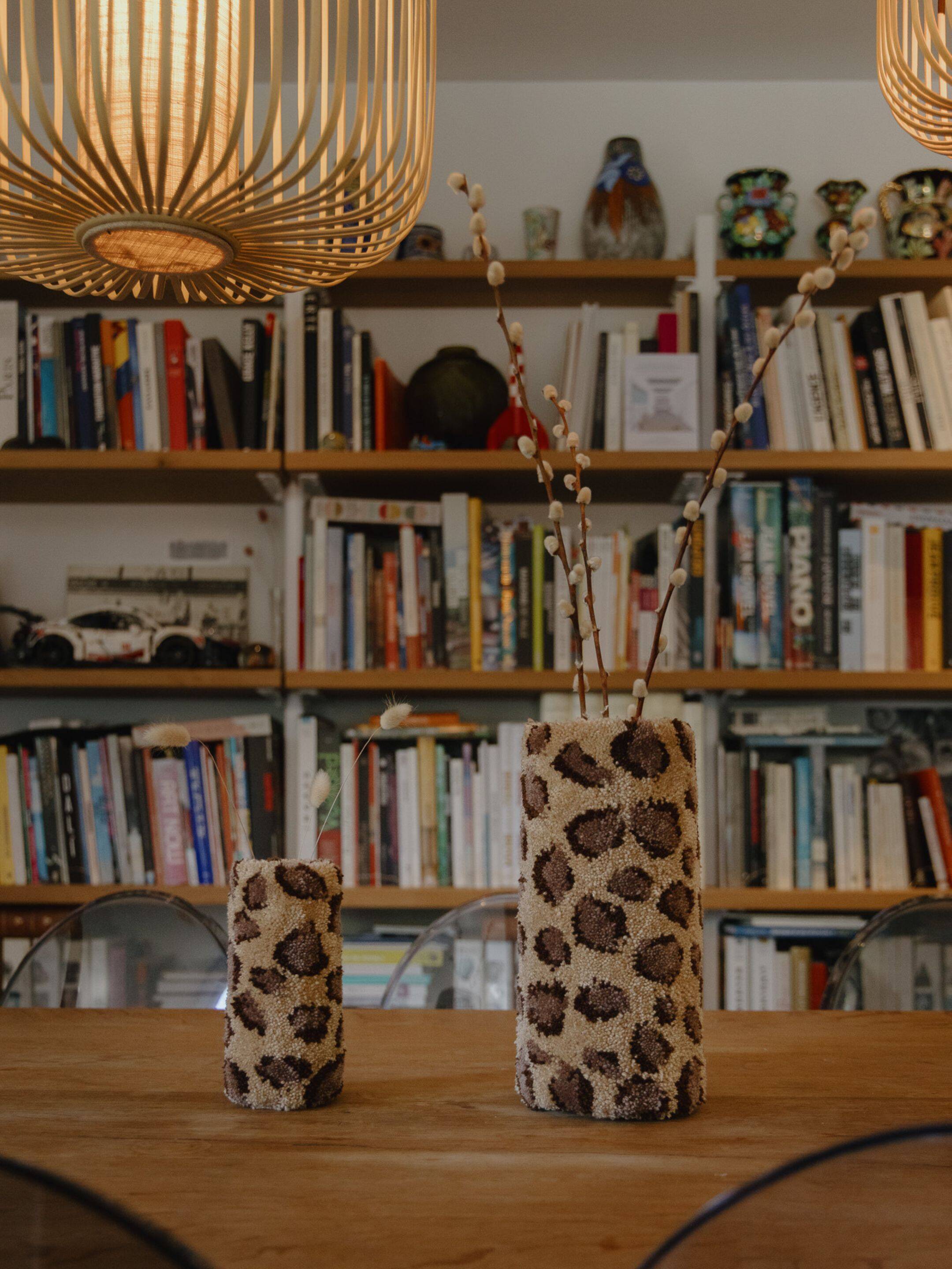 Large Leopard Vase