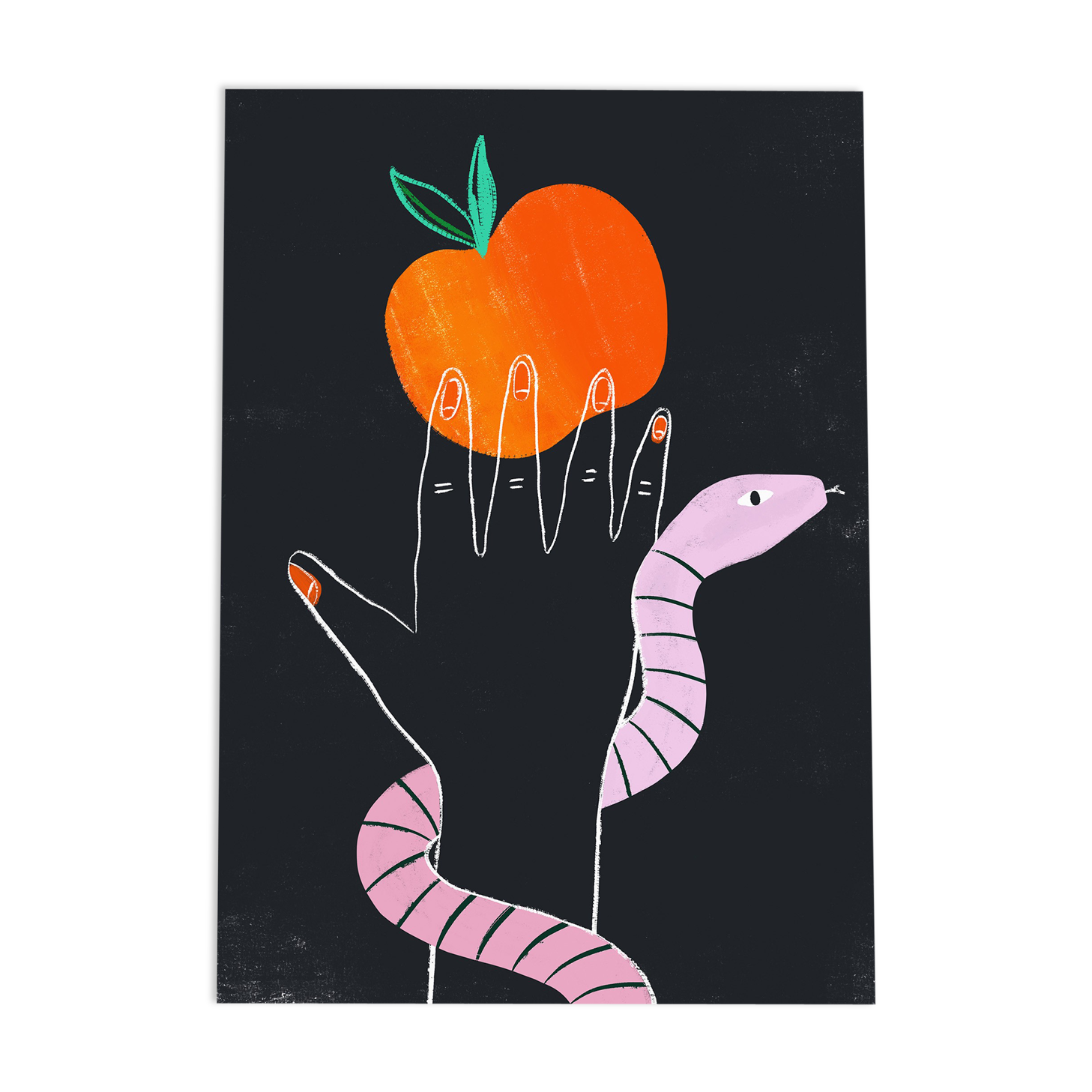 Illustration "eve and the snake"