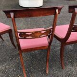 6 stamped English chairs