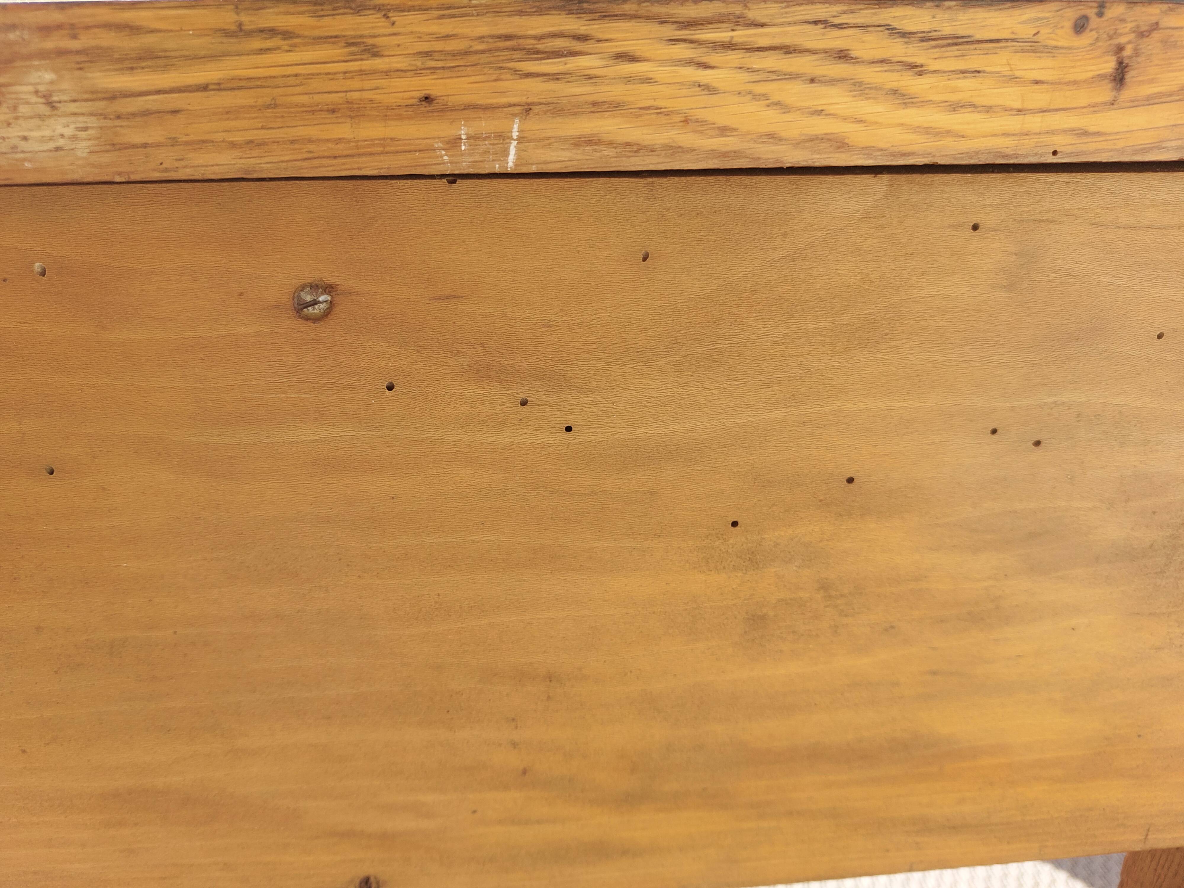 bureau en bois massif, vintage, bohème