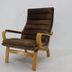1970s Yngve Ekström "Contino" Leather Armachair,Sweden