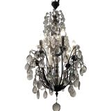 Antique Large Bronze Crystal Chandelier 1920/40’s