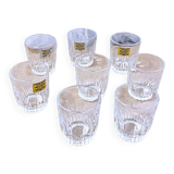 8 petits verres à liqueur en verre trempé france arcoroc