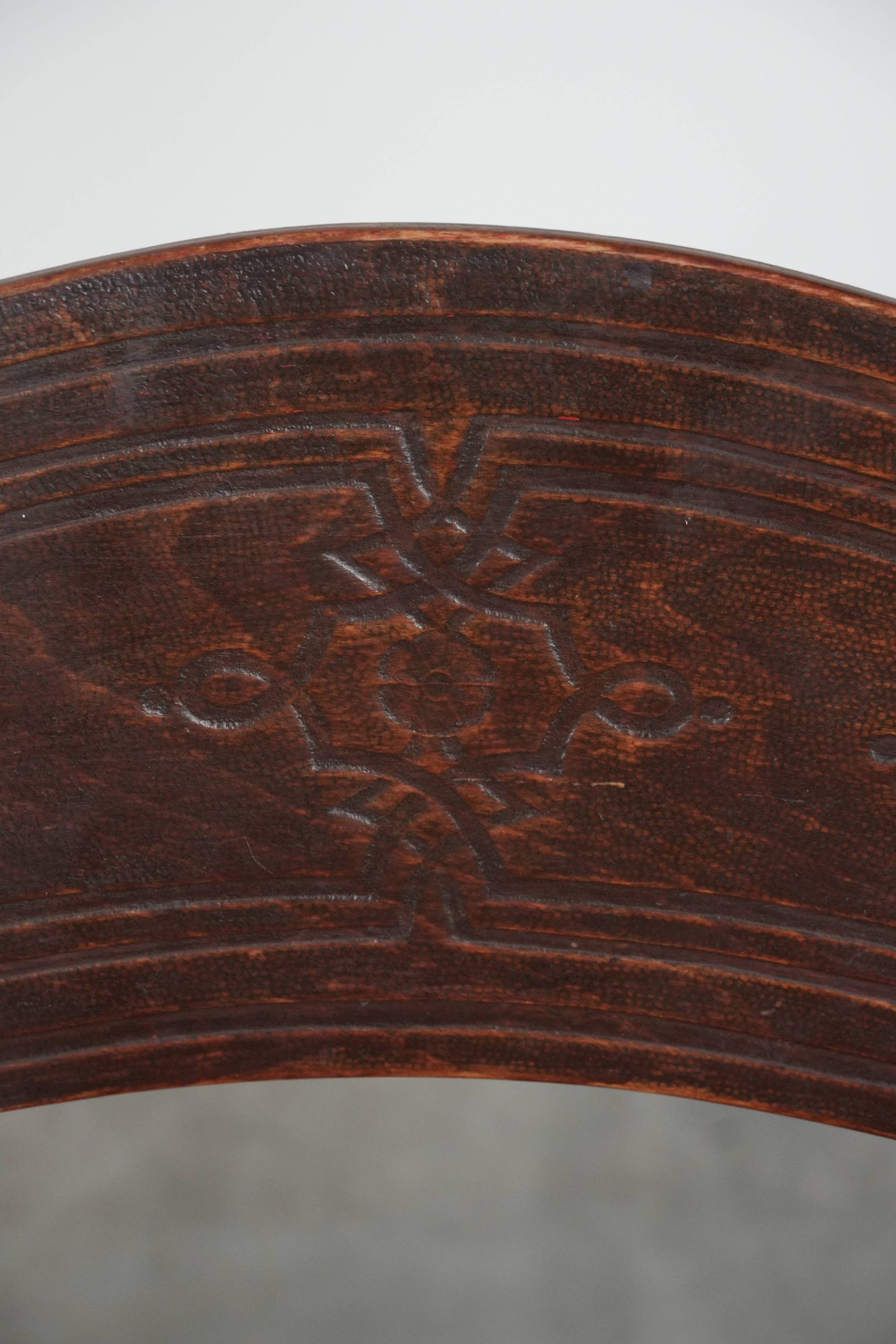 Vintage timeless wooden Cosmos bistro design chair with beautiful carvings