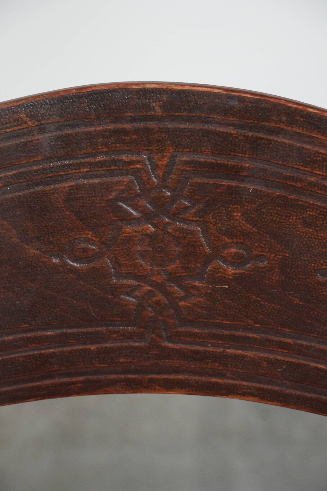 Vintage timeless wooden Cosmos bistro design chair with beautiful carvings