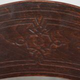 Vintage timeless wooden Cosmos bistro design chair with beautiful carvings