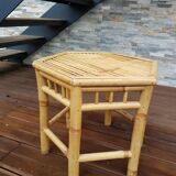 Table basse en bambou