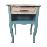 Bedside table, nightstand, renovated accent furniture.