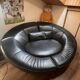 canapé rond noir en cuir DS-152  sede Jane Worthington