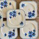 Assiettes fleurs Moulin des loups