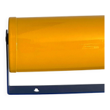 Adjustable wall lamp in yellow and blue.