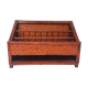 Vintage wicker desk letter holder