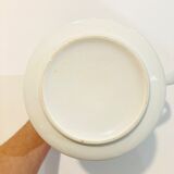 Brown and white porcelain theiere of the 70s _ retro-vintage -kitchen