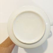 Brown and white porcelain theiere of the 70s _ retro-vintage -kitchen