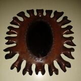 Leather mirror