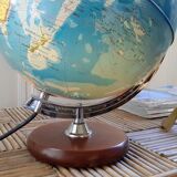 World map bright globe