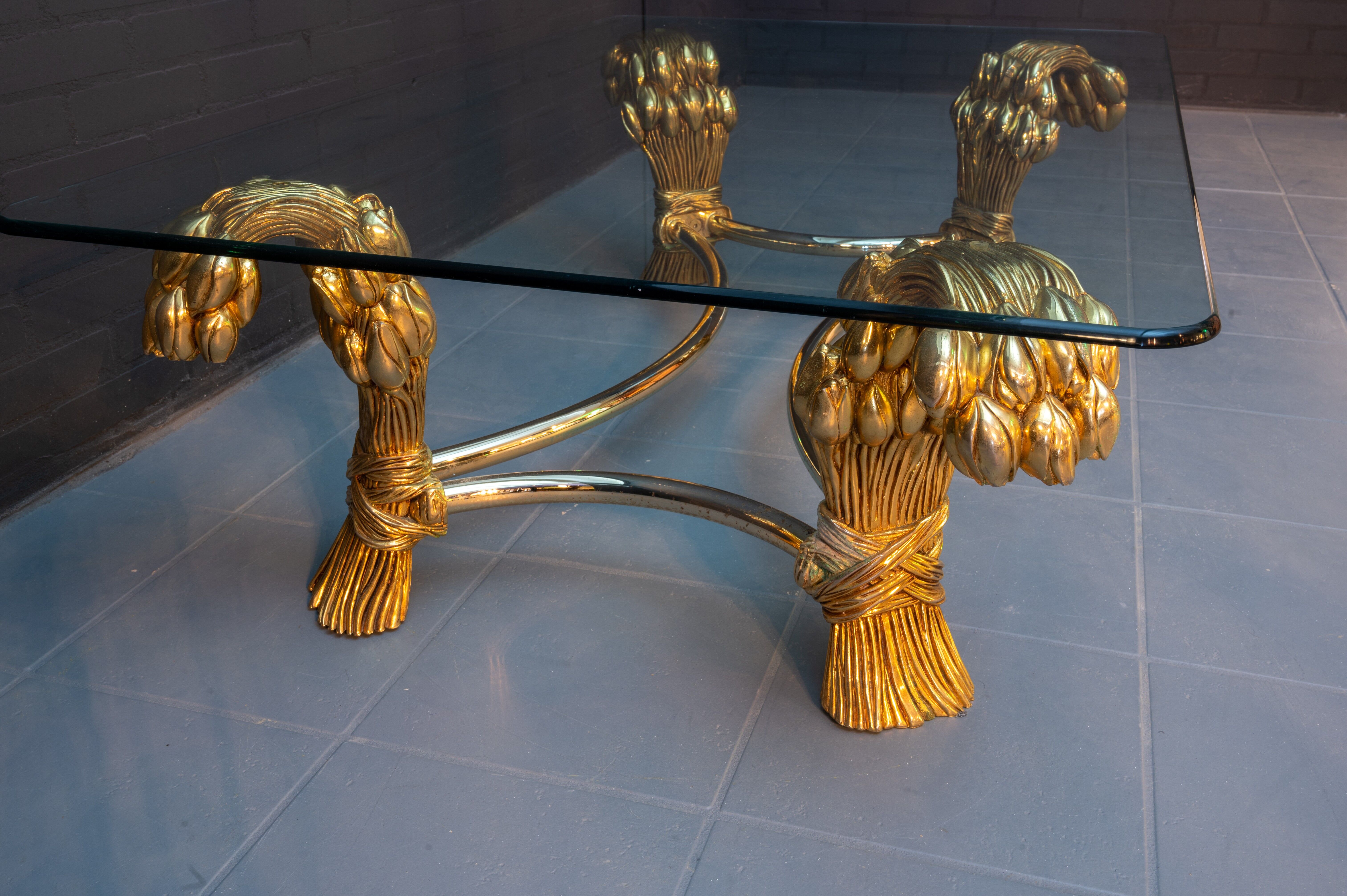 Vintage tulip coffee table, 1970