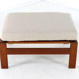 Komfort footstool 'Nimtofte' - danish design in teak vintage