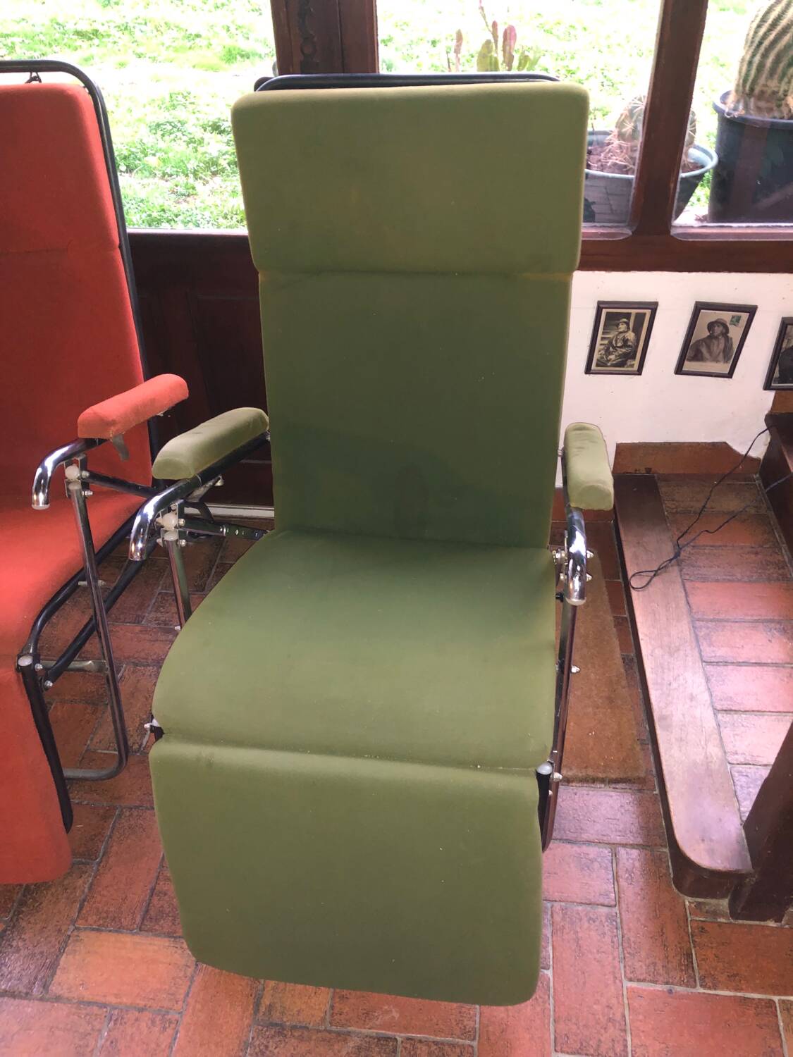 Pair of vintage Pierson reclining armchairs