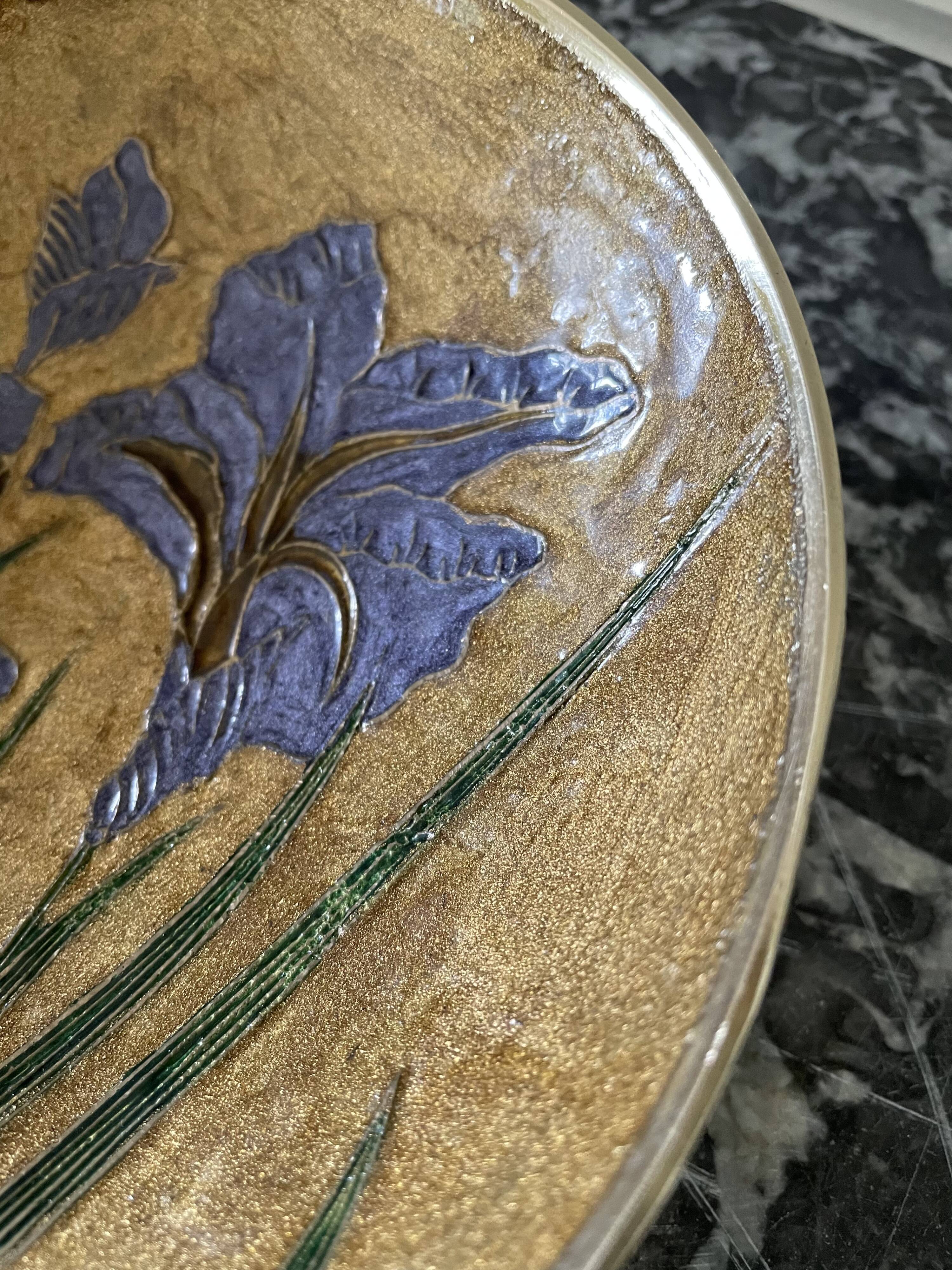 Cloisonné enamel dish 70s