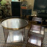 Set of 3 Michel Dumas nesting cube modules (+ free tray)