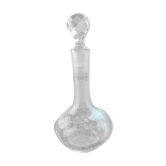 Carafon en cristal, décor gravé, 19 ème siècle