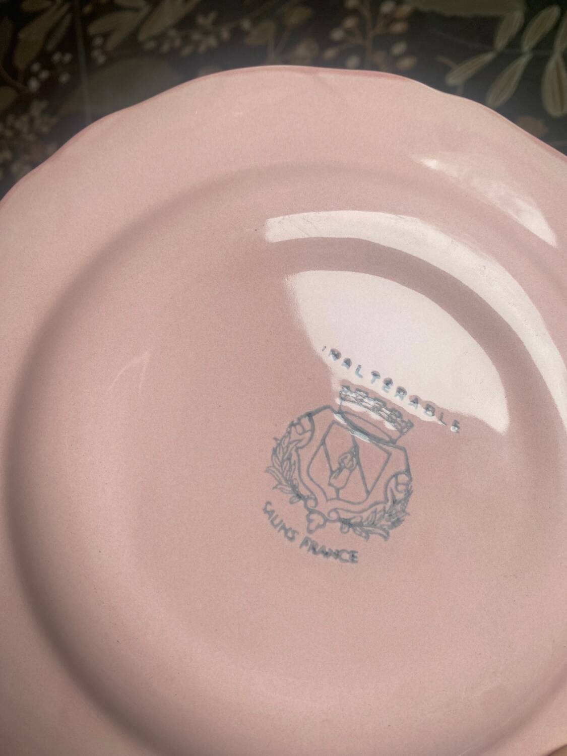 4 Salins pink flat plates