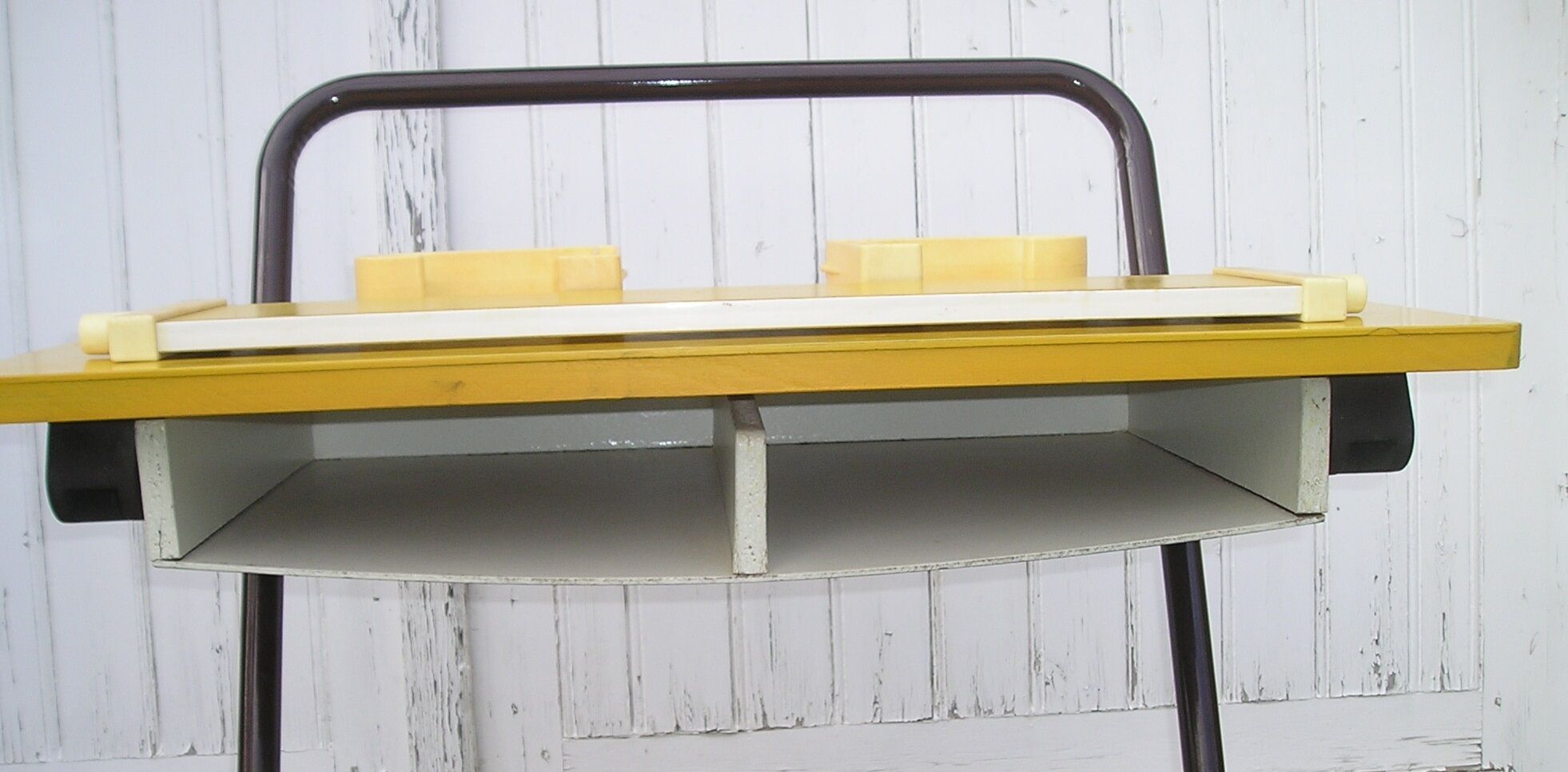 School desk and vintage chair