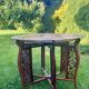 Indochinese coffee table - diameter: 74 cm - Very good condition
