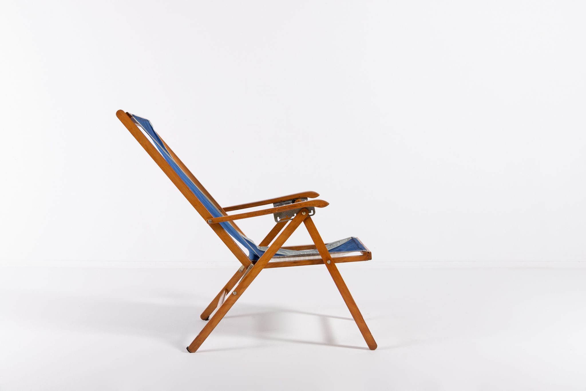 Italian foldable chaise longue by Fratelli Reguitti 1960