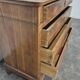 Louis Philippe style commode in walnut burl veneer.
