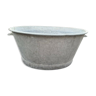 Zinc oval basin