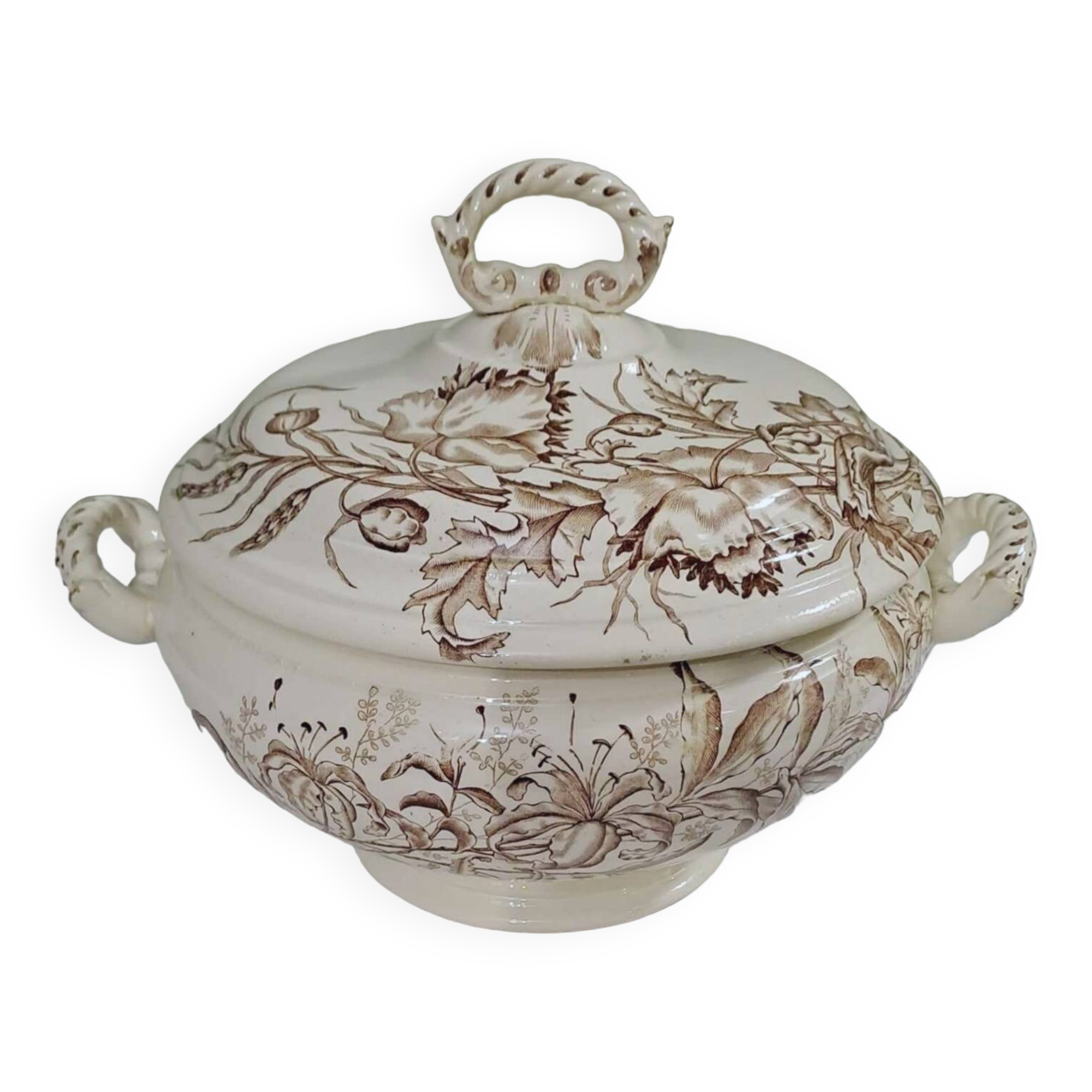 Iron earth soup tureen